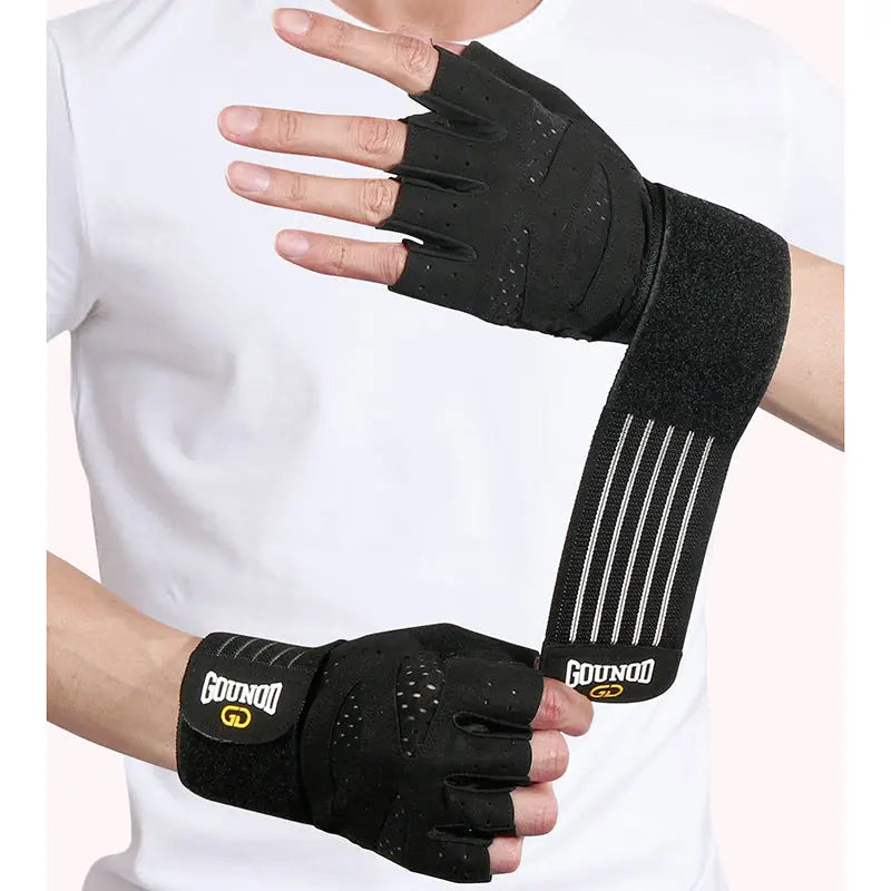 Fitness gloves extended breathable and wear-resistant half finger gloves for exercise eprolo