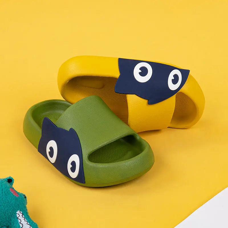 Children's Summer New Cartoon Cute Slime Cute Parent-Child Household Boys And Girls Baby Sandals And Slippers eprolo