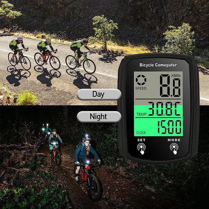 Wired LCD Digital Bicycle Computer - Speedometer and Odometer with Backlight, a Must - have Bike Accessory eprolo