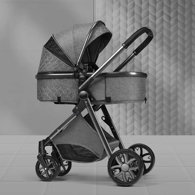 High landscape baby stroller that can sit or lie down lightweight folding two-way shock-absorbing newborn baby stroller eprolo