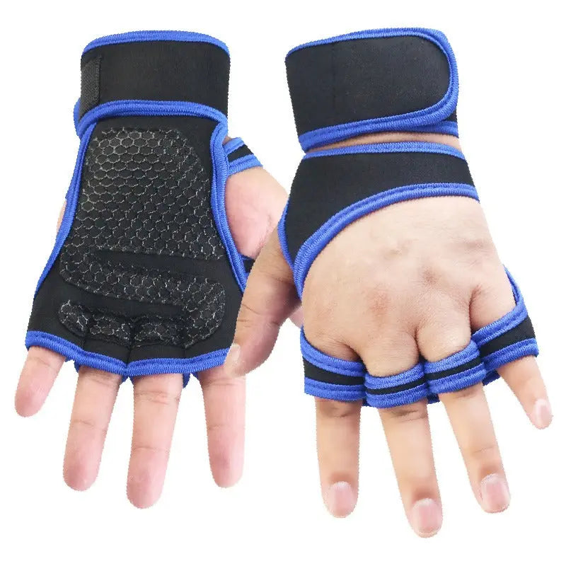 Fitness Half Finger Pull Up Grip Strength with Dumbbell Male Sports Equipment Wrist Protector Gloves Female Hard Pull Barbell Protector Gloves eprolo