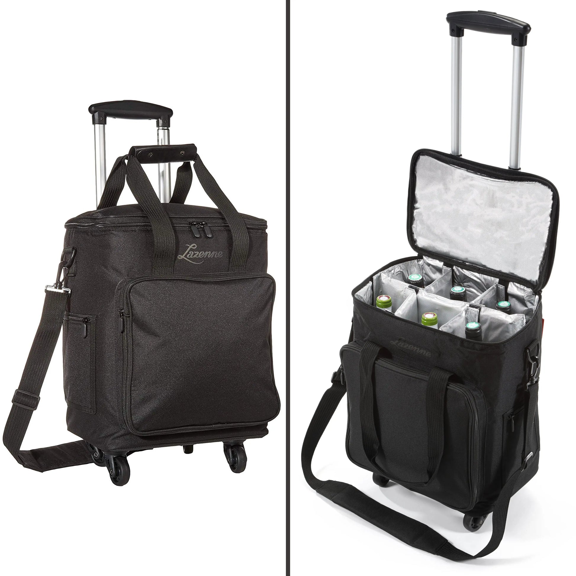 Professional Wine Cooler Trolley ELITE PRO 6-bottles with Insulated and Removable Dividers Reseller