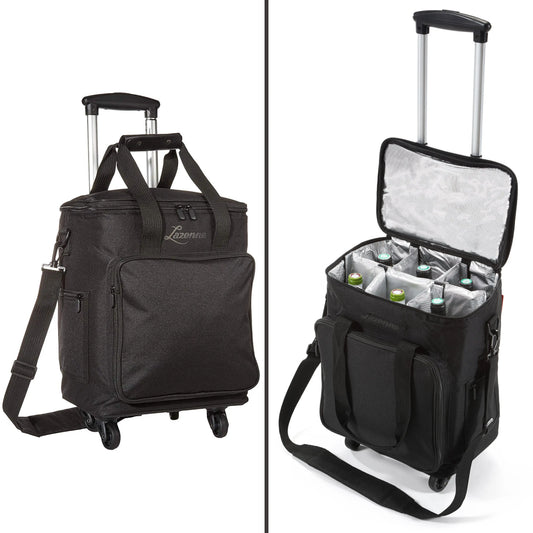 Professional Wine Cooler Trolley ELITE PRO 6-bottles with Insulated and Removable Dividers Reseller