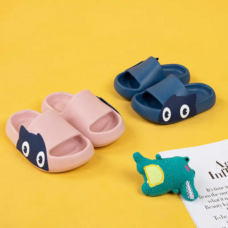 Children's Summer New Cartoon Cute Slime Cute Parent-Child Household Boys And Girls Baby Sandals And Slippers eprolo