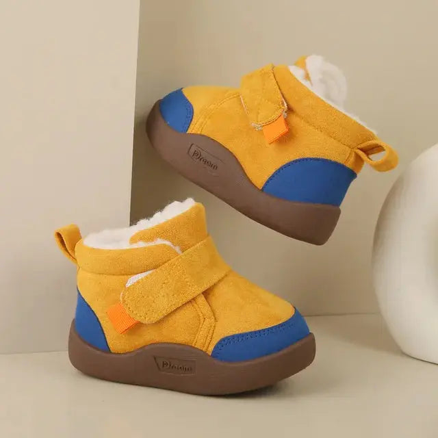 Winter Baby Girl Shoes Toddler Snow Boots Infant Plush Warm Kids Ankle Boots Boys Cotton Shoes eprolo