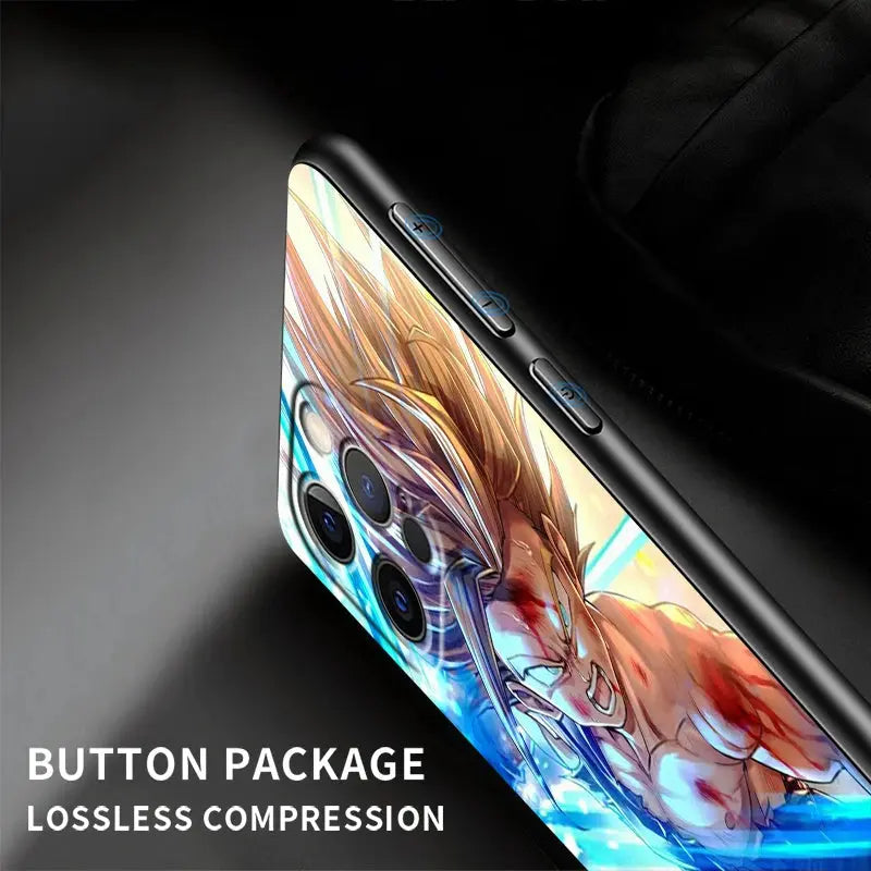 Japanese Art D-Dragon Ball Z For Apple iPhone 15 14 13 12 Pro Max Mini 11 Pro XS Max X XR 6 7 8 Plus SE 2020 Black Phone Case eprolo