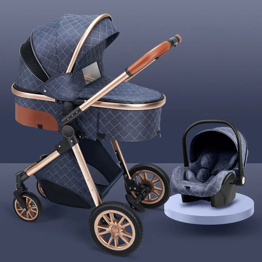 High landscape baby stroller that can sit or lie down lightweight folding two-way shock-absorbing newborn baby stroller eprolo