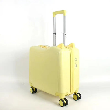 20 inch children's cycling case Cat's ears (Steamed cat-ear shaped bread) travel case mute universal wheel boarding case eprolo