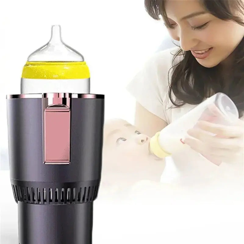 2 In1 Car Heating Cooling Cup 12V Smart Car Cup Holder Digital Temperature Display Drink Cup Warmer Cooler Mini Car Refrigerator eprolo