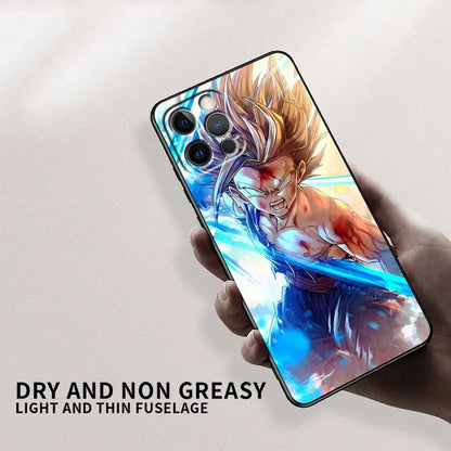 Japanese Art D-Dragon Ball Z For Apple iPhone 15 14 13 12 Pro Max Mini 11 Pro XS Max X XR 6 7 8 Plus SE 2020 Black Phone Case eprolo