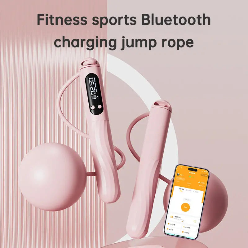 Smart Bluetooth charging skipping rope cordless weight ball weighted adult fitness exercise jumping god sports supplies eprolo
