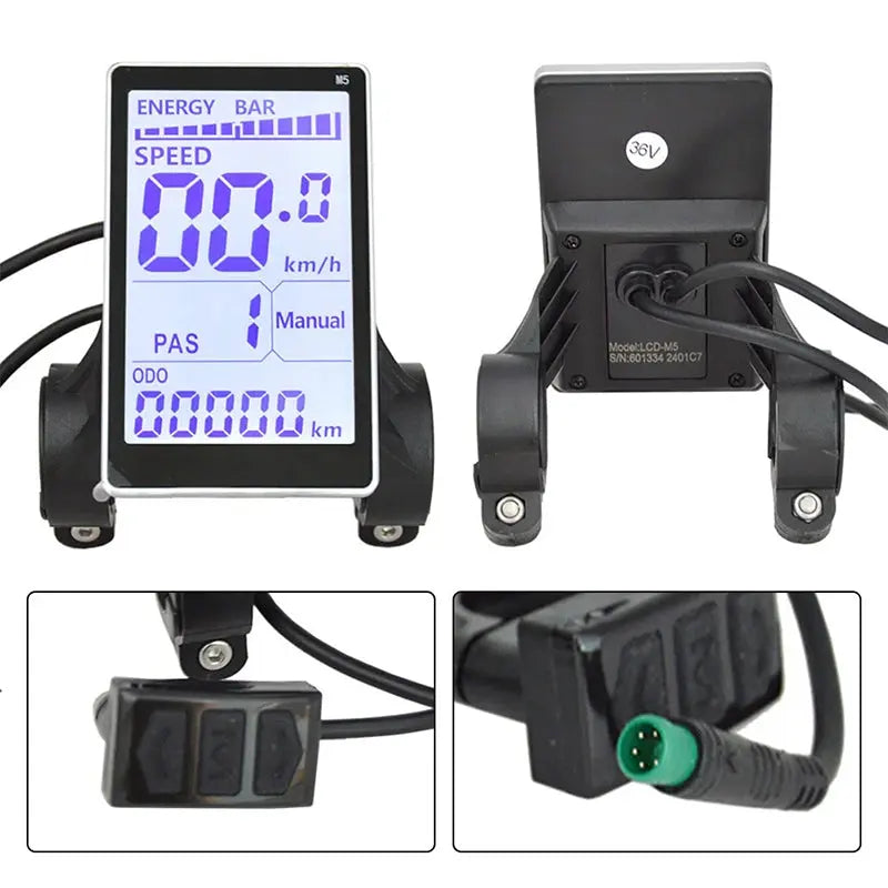 5 - Pin LCD Display Screen for M5 E - bikes: Speedometer & Control Panel, E - bike Accessory eprolo
