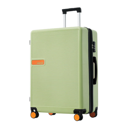 Contrast Color Hardshell Luggage 24inch Expandable Spinner Suitcase with TSA Lock Lightweight Green + ABS eprolo