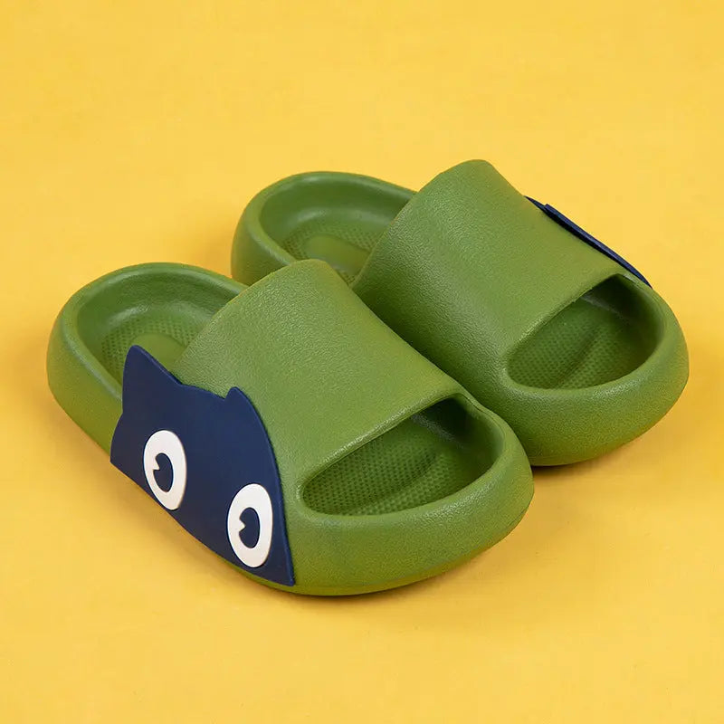 Children's Summer New Cartoon Cute Slime Cute Parent-Child Household Boys And Girls Baby Sandals And Slippers eprolo