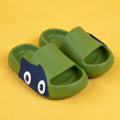Children's Summer New Cartoon Cute Slime Cute Parent-Child Household Boys And Girls Baby Sandals And Slippers eprolo