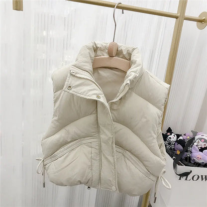 Children's standing collar cotton jacket vest winter loose vest for boys and girls camisole medium and small children's sweater eprolo