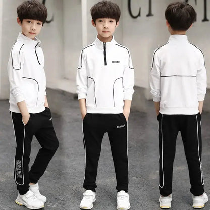 Spring Autumn Teenager Boys Clothing Sets Child Reseller