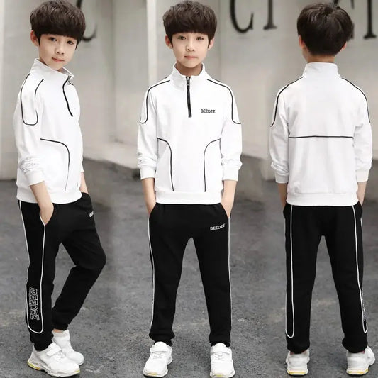 Spring Autumn Teenager Boys Clothing Sets Child Reseller