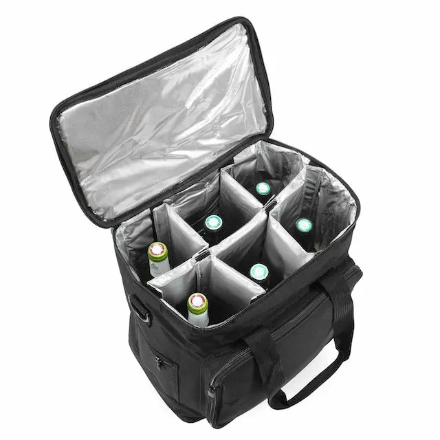 Professional Wine Cooler Trolley ELITE PRO 6-bottles with Insulated and Removable Dividers Reseller