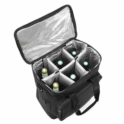 Professional Wine Cooler Trolley ELITE PRO 6-bottles with Insulated and Removable Dividers Reseller