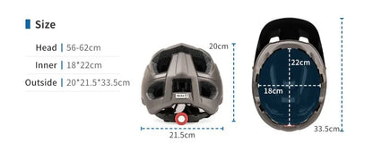 BATFOX Bike Helmet Overall Molded Mountain Road Helmet Ultralight Men Bicycle Cycling Equipment DH AM Casco Ciclismo Bicicleta