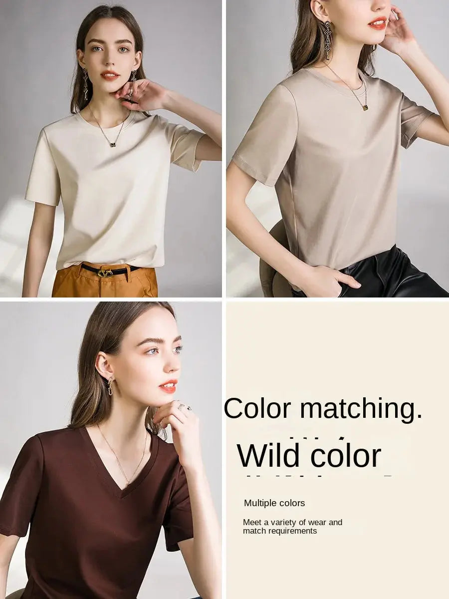 80 Pieces Liquid Ammonia Silk Cotton White Short Reseller