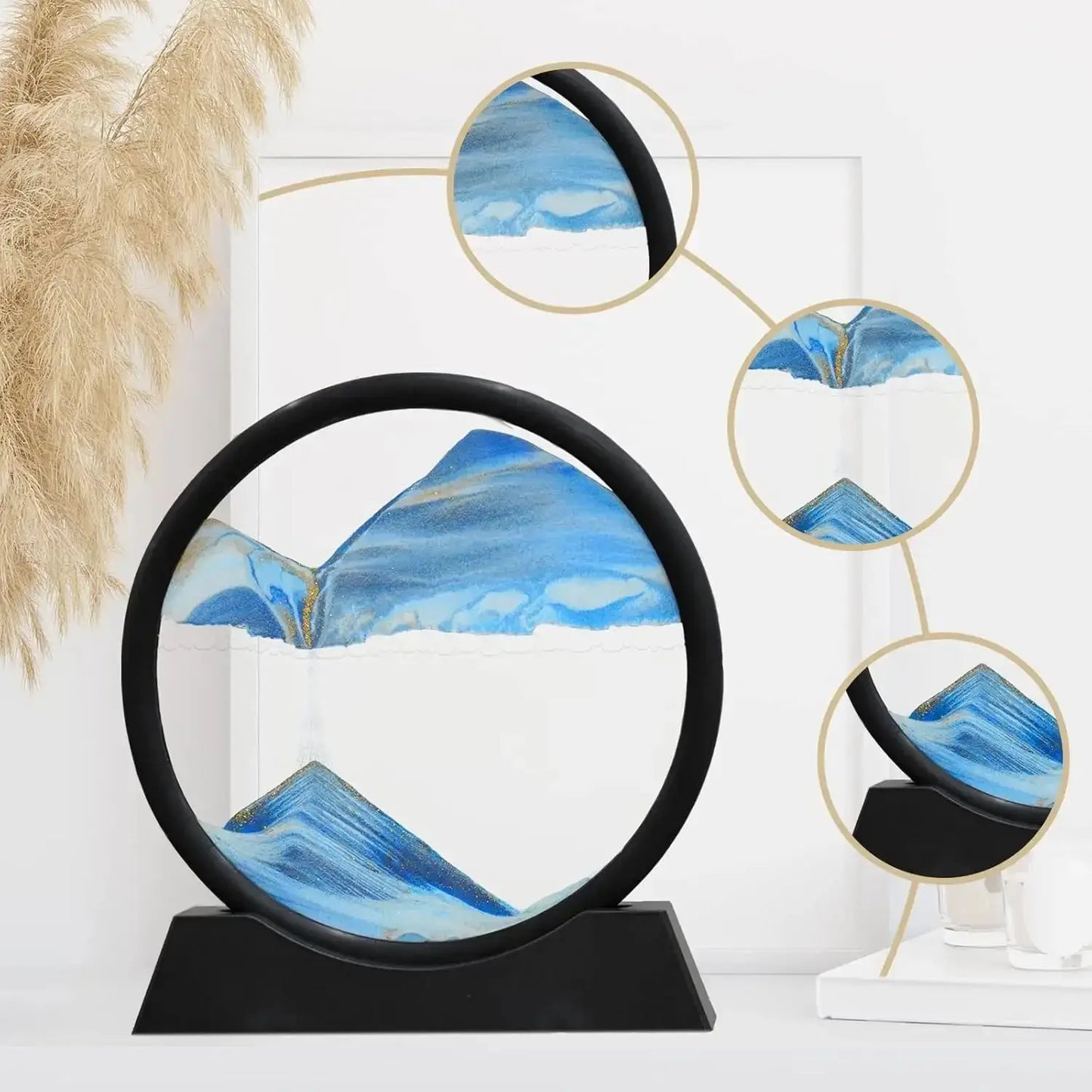3D Moving Sand Art Picture Round Glass Deep Sea Reseller