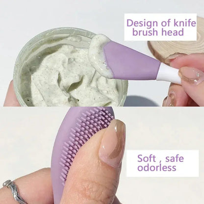 Double Head Silicone Facial Mask Brush Facial Reseller