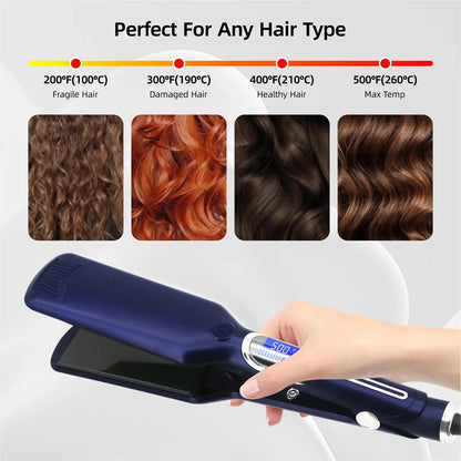 Hair Straightener Curler 500°F Professional Hair Flat Reseller