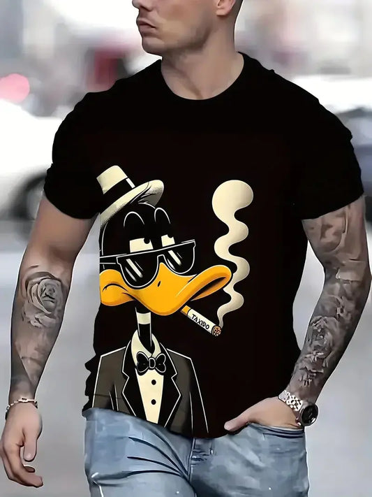 Funny Men's T Shirt Cartoon Animal Print Casual Reseller
