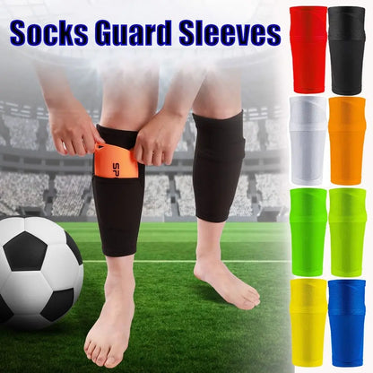 Football Shin Pads Socks Guard Sleeves for Kids Boys Men Shinpads Protector