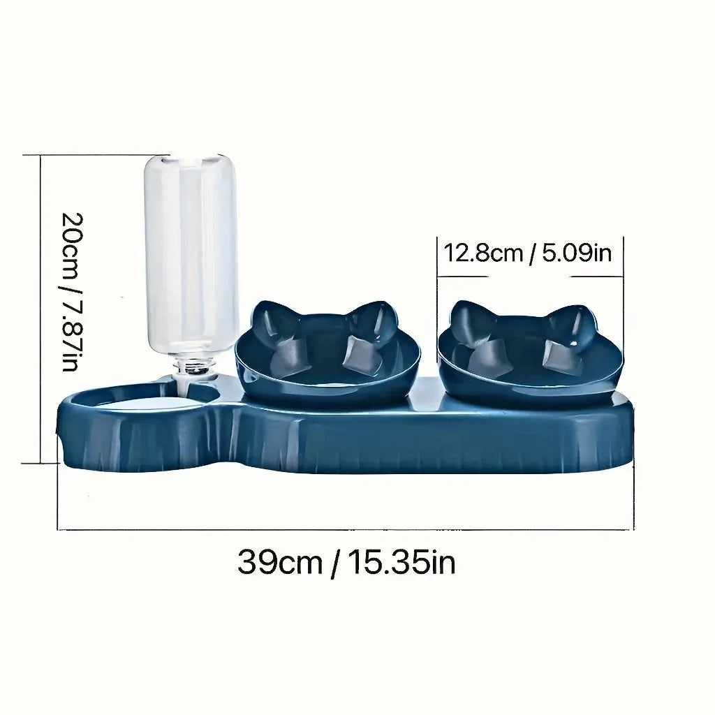 Pet Bowls With Water Feeder, 3 In 1 Ear Design Reseller