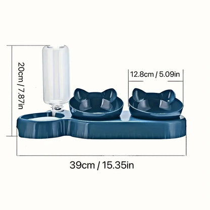 Pet Bowls With Water Feeder, 3 In 1 Ear Design Reseller
