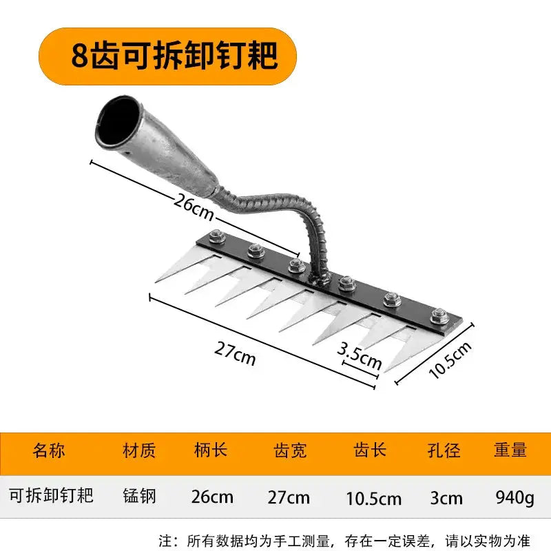 5/6/7/8 Teeth Carbon Steel Garden Hand Rake Farm Reseller