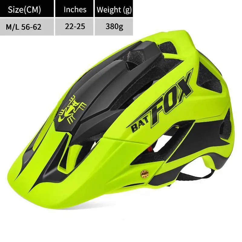 BATFOX Bike Helmet Overall Molded Mountain Road Helmet Ultralight Men Bicycle Cycling Equipment DH AM Casco Ciclismo Bicicleta