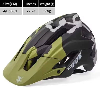 BATFOX Bike Helmet Overall Molded Mountain Road Helmet Ultralight Men Bicycle Cycling Equipment DH AM Casco Ciclismo Bicicleta