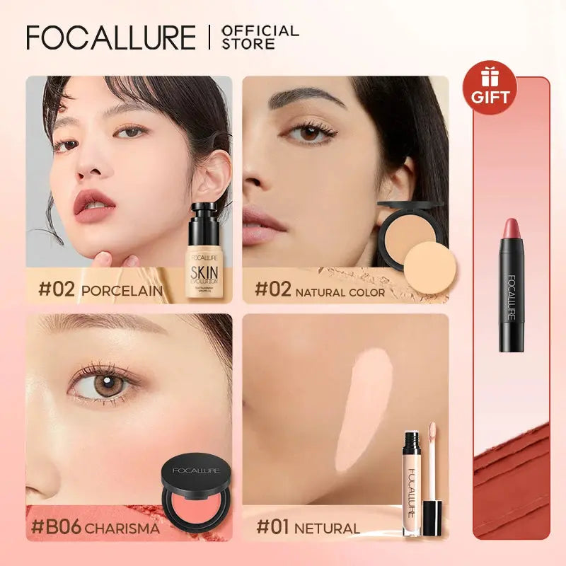 FOCALLURE 4 Pcs Makeup Set Primer Liquid Reseller