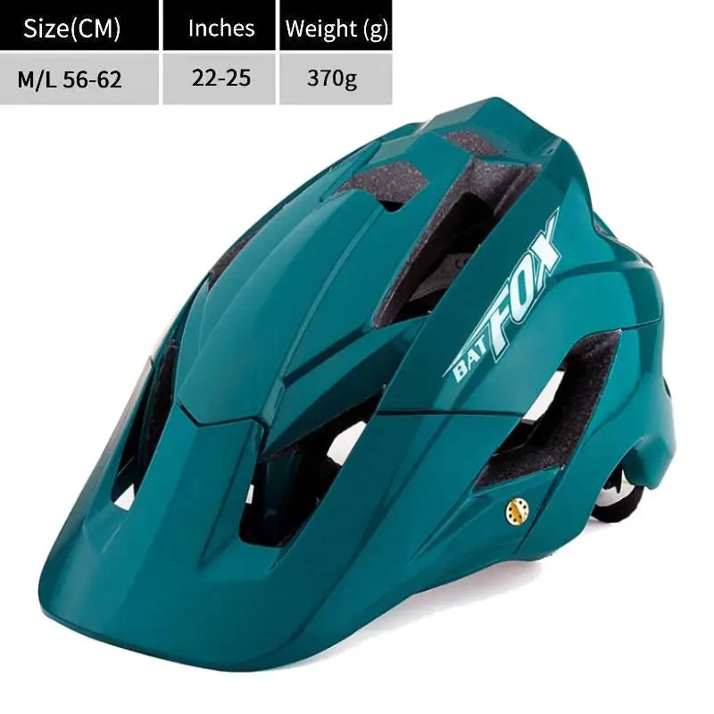 BATFOX Bike Helmet Overall Molded Mountain Road Helmet Ultralight Men Bicycle Cycling Equipment DH AM Casco Ciclismo Bicicleta