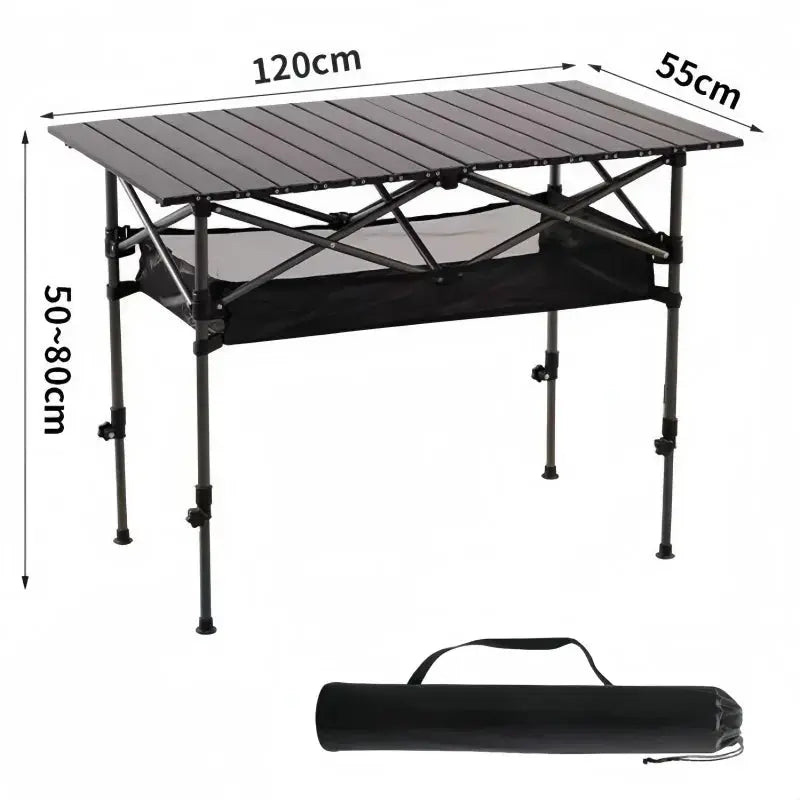 Adjustable Height Camping Table All-terrain Outdoor Reseller