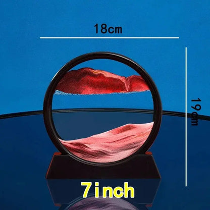 3D Moving Sand Art Picture Round Glass Deep Sea Reseller