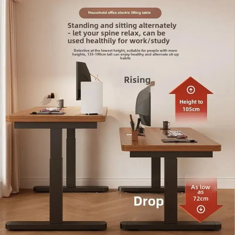 Solid Wood Electric Lifting Table Smart Computer Reseller