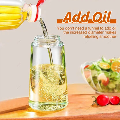 1-4Pcs 2in1 Oil Sprayer Bottle Plastic BBQ Cooking Oil Dispenser Olive Oil Pourers Sprayer Kitchen Baking Mister Vinegar Bottle