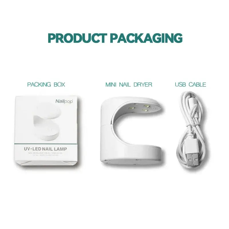 NAILPOP Small Nail Lamp Dryer UV LED USB Lamp Reseller
