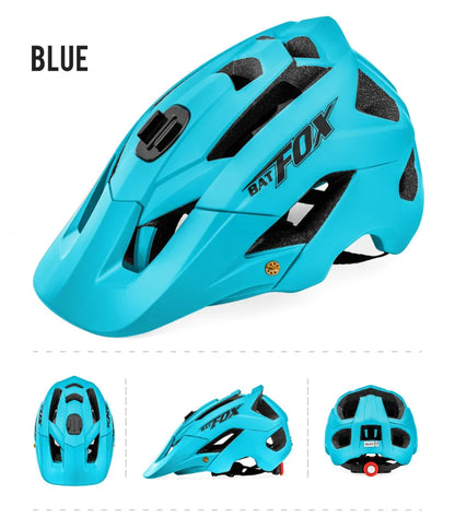 BATFOX Bike Helmet Overall Molded Mountain Road Helmet Ultralight Men Bicycle Cycling Equipment DH AM Casco Ciclismo Bicicleta