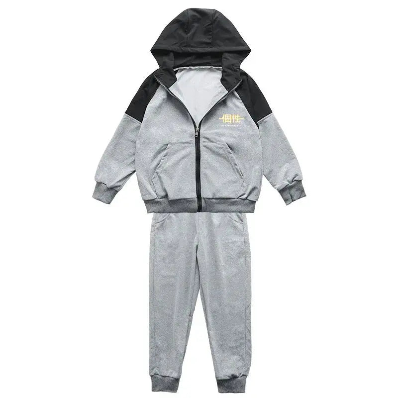 2025 autumn zipper splicing jacket hoodie + pants Reseller