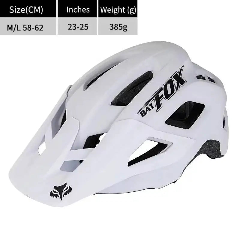 BATFOX Bike Helmet Overall Molded Mountain Road Helmet Ultralight Men Bicycle Cycling Equipment DH AM Casco Ciclismo Bicicleta