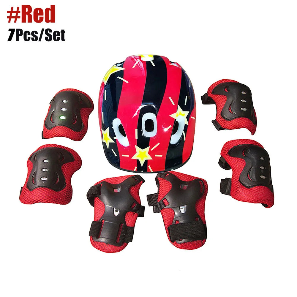 Kids Bike Helmet Knee Elbow Wrist Pads,Toddler Helmet with Protective Gear Set,for Bicycle Cycling Skateboard Scooter Skating