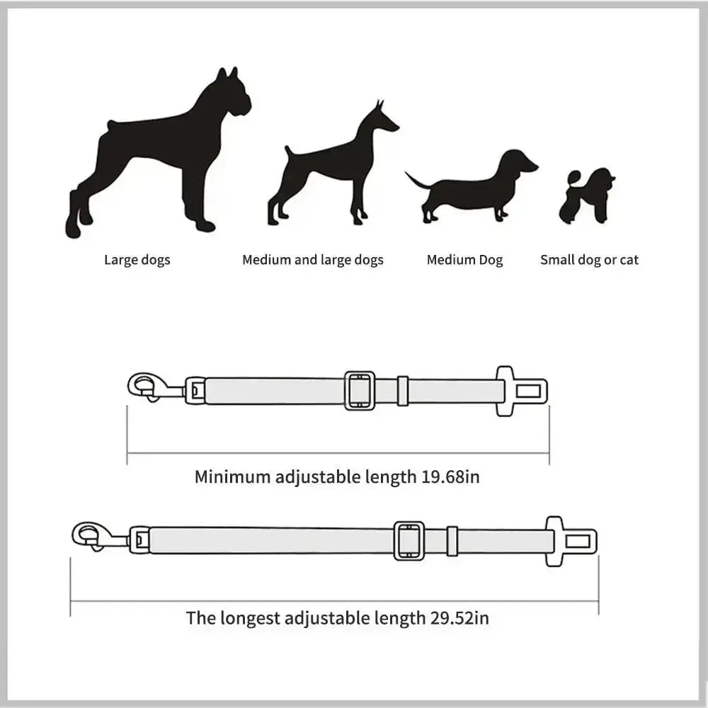 Adjustable Pet Cat Dog Car Seat  Belt Pet Seat Reseller