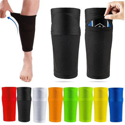 Football Shin Pads Socks Guard Sleeves for Kids Boys Men Shinpads Protector