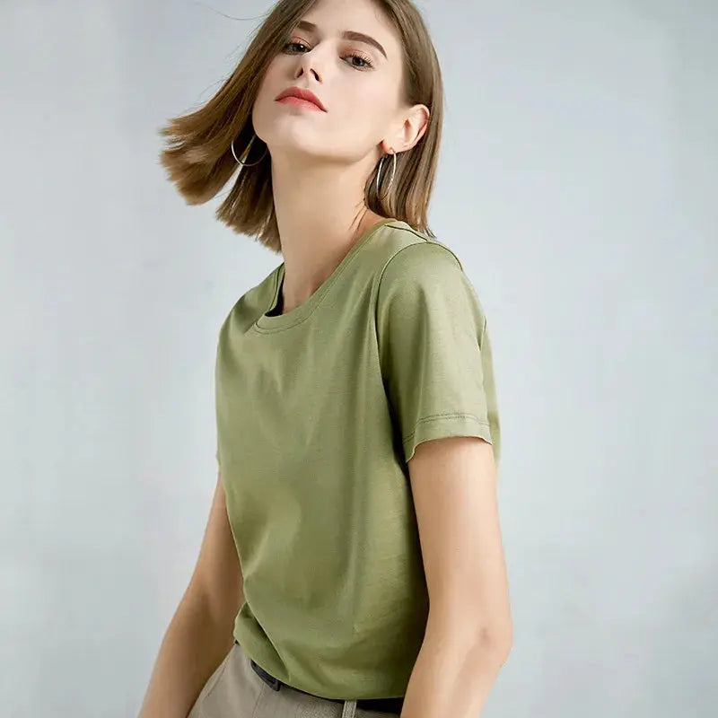 80 Pieces Liquid Ammonia Silk Cotton White Short Reseller